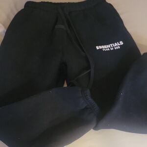 Fear of God Kids Black ESSENTIALS Joggers